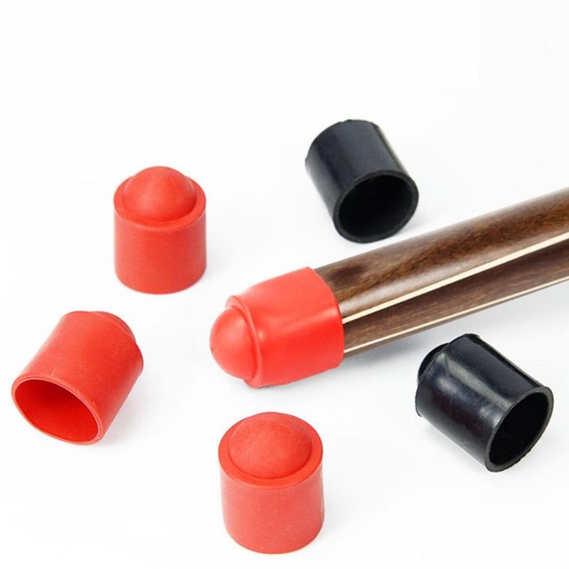 10pcs Billiard Cue Bottom Protectors Sleeve Club Tail Absorber Pool Cue End Caps for Pool Enthusiasts