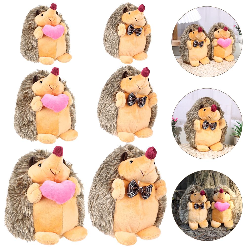 Новые подушки на день рождения, подарки, мягкие хлопковые куклы, ежики, парные куклы, мягкие игрушки для животных