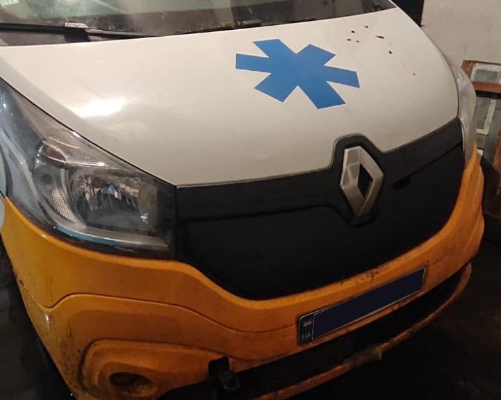 Зимняя накладка на решетку (2015-2020) Глянцевая для Renault Trafic 2015- гг