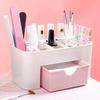 Nail Art Plastic Organizer Container Gel Polish Remover Cleaning Cotton Pad Swab Box Storage Case Accessories Tool Clean Desktop