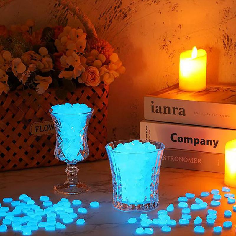 Glow in The Dark Garden Pebbles Luminous Stones for Outdoor Pathways Patio Decoration 2026 Hot Sale 10-Pack