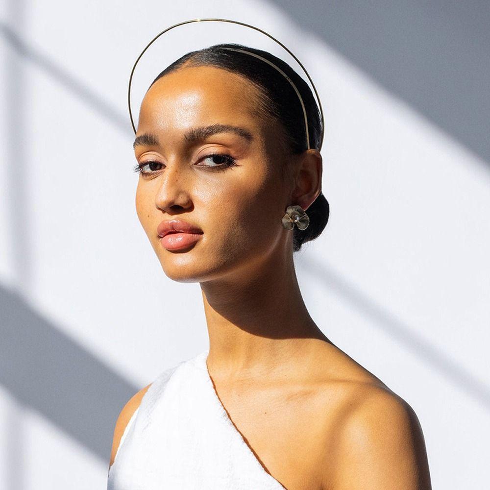 Bridal Wedding Headband Goddess Hairbands Thin Halo Hair Crown Korean Hair Hoop Women DIY Headband