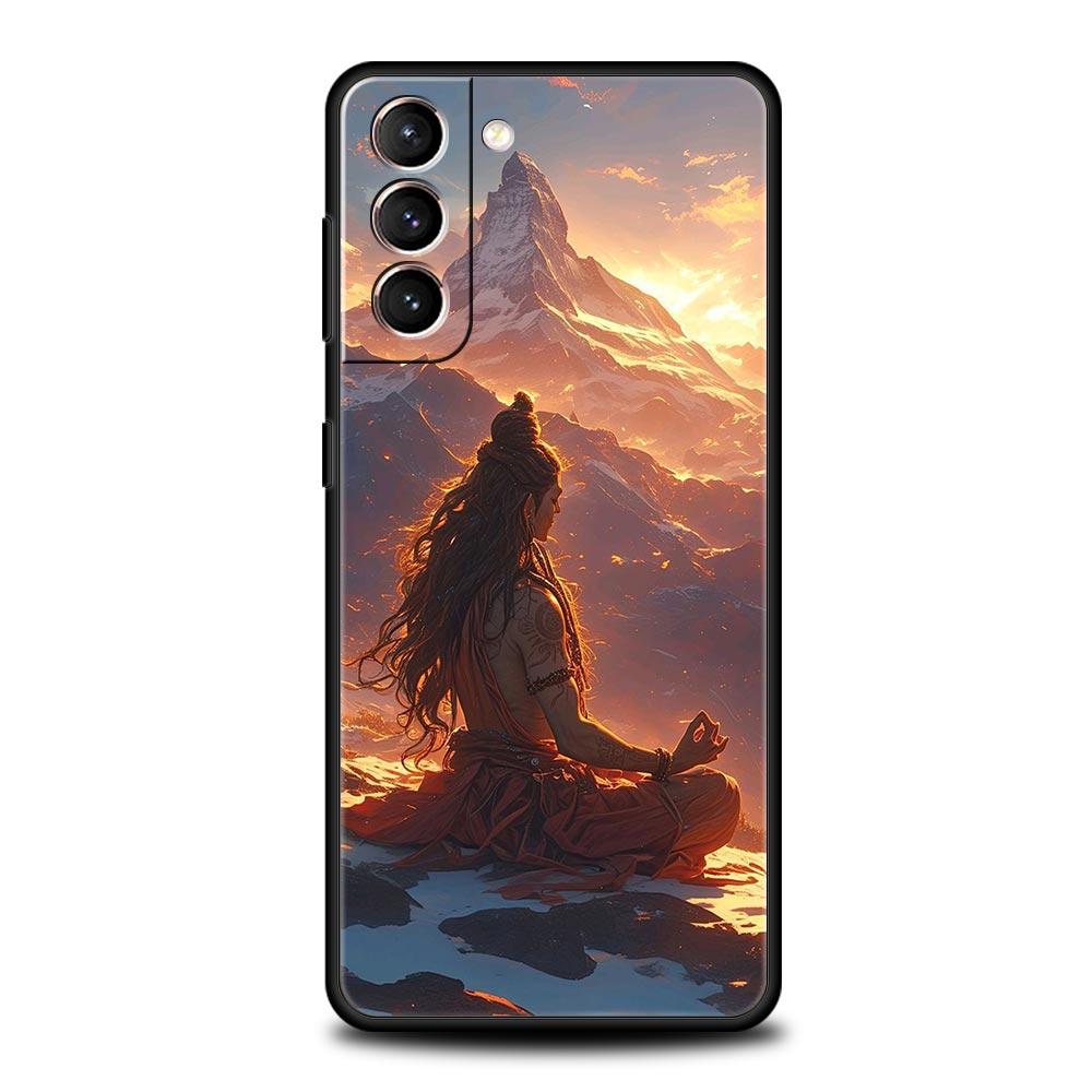 Лорд Шива Индуистский Бог Будда Индия Чехол для Телефона Для Samsung Galaxy S25 S24 S23 S22 S20 Ultra S21 FE 5G S10 Plus S10E Мягкая ТПУ Крышка