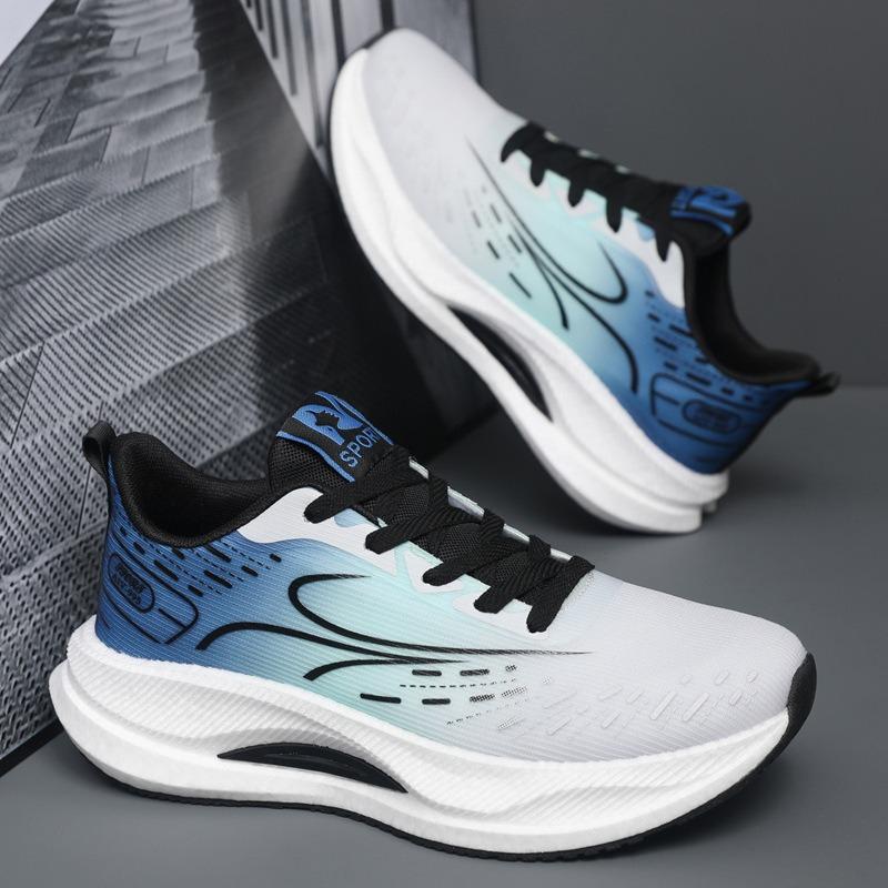 Кроссовки весна новинка молодежные повседневные уличные беговые туфли модный тренд шнуровка дышащие мужские туфли