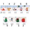 Resin Figurines Christmas Tree Snowman Miniatures Gift Box Mini Castle Xmas House Dollhouse Decor Micro Landscape