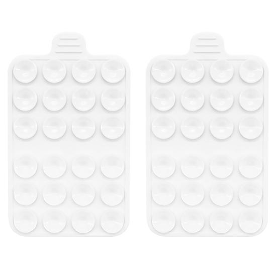 2 упаковки силиконовых чехлов с присоской для крепления телефона, клейкая ручка для фиксации рук на зеркальных гладких поверхностях