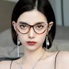 New Cat Eye Women's Fashion Myopia Glasses Retro Anti Blue Light Glasses Ultra Light Unisex Transparenr Computer Eyewear