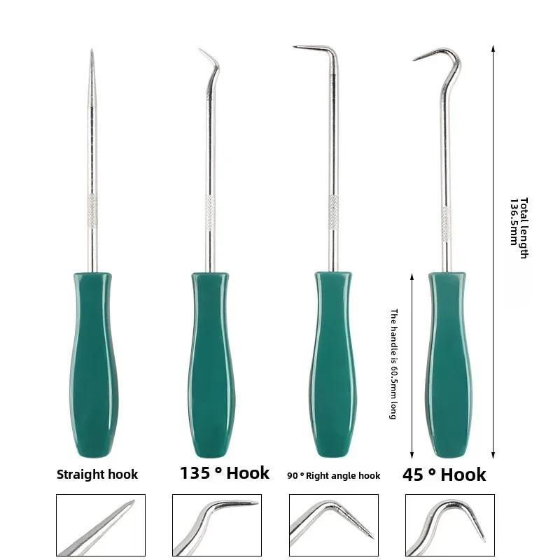 4 шт. 136,5 мм Набор отверток для сальников автомобиля, инструмента для снятия уплотнительных колец и прокладок, пики и крючки для ремонта автомобиля