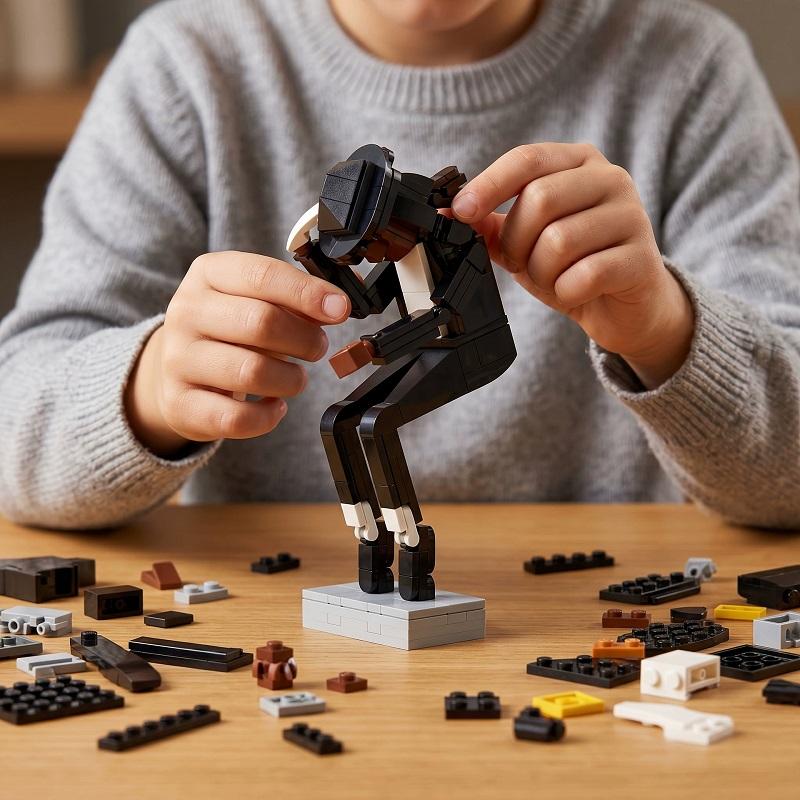 Новые Идеи MOC Музыкальная Суперзвезда Певцы Танцоры MJ Модель Майкла Джексона Строительные Блоки Игрушки Рождественский Подарок