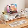Adjustable Laptop & Monitor Stand with Storage Shelf