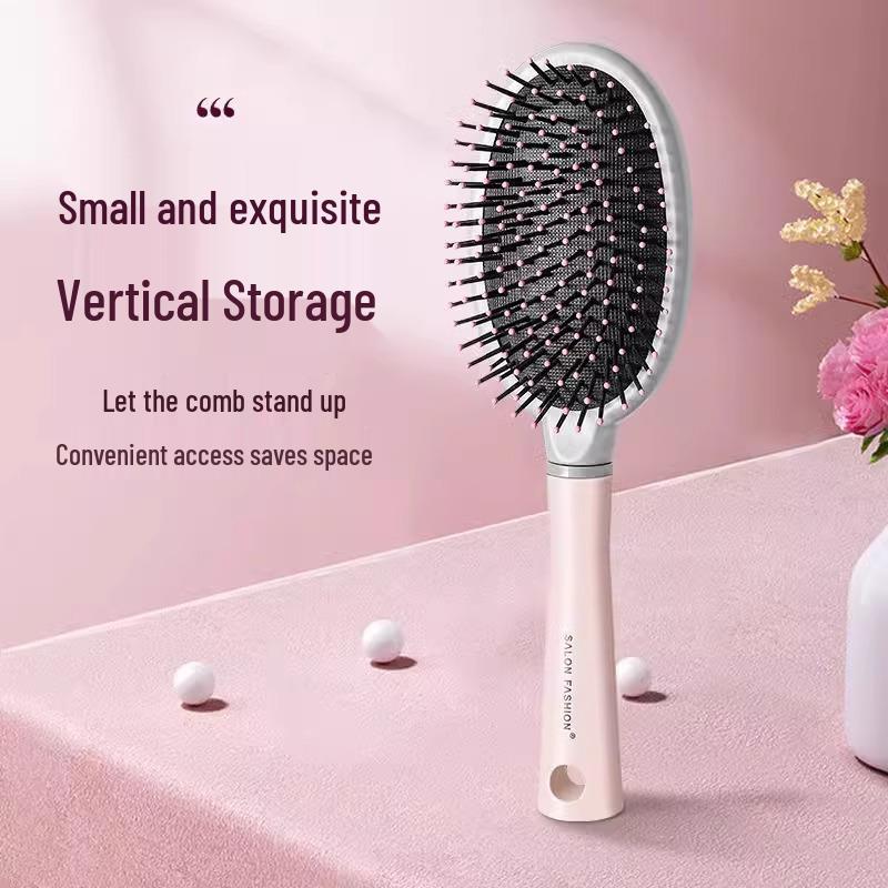 Синий Портативный Массаж Скальпа Набор Расчесок с Подушкой для Пышных Длинных Вьющихся Волос - 4 Штуки