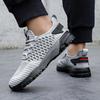 Summer Men's Running Shoes Fashion Mesh Lightweight Arch Support Lace Up Training 2025 New Walking Thick Soled Sneaker Shoes