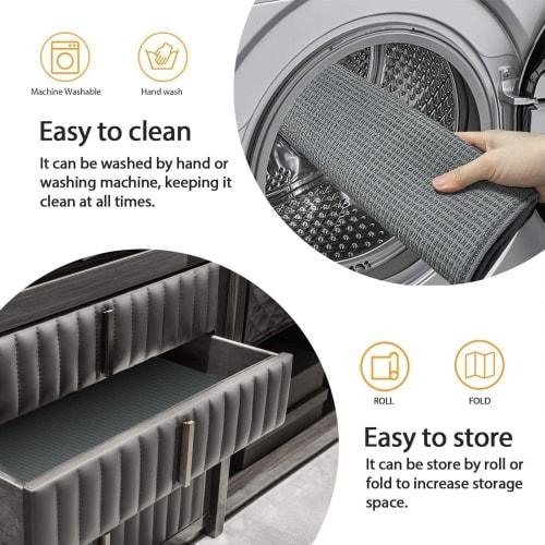 Topsky Kitchen Dish Drying Mats, Set of 2, Antibacterial, Quick-Drying, Absorbent, Large, Hygienic, Mildew-Resistant, Rollable Storage, Protective She