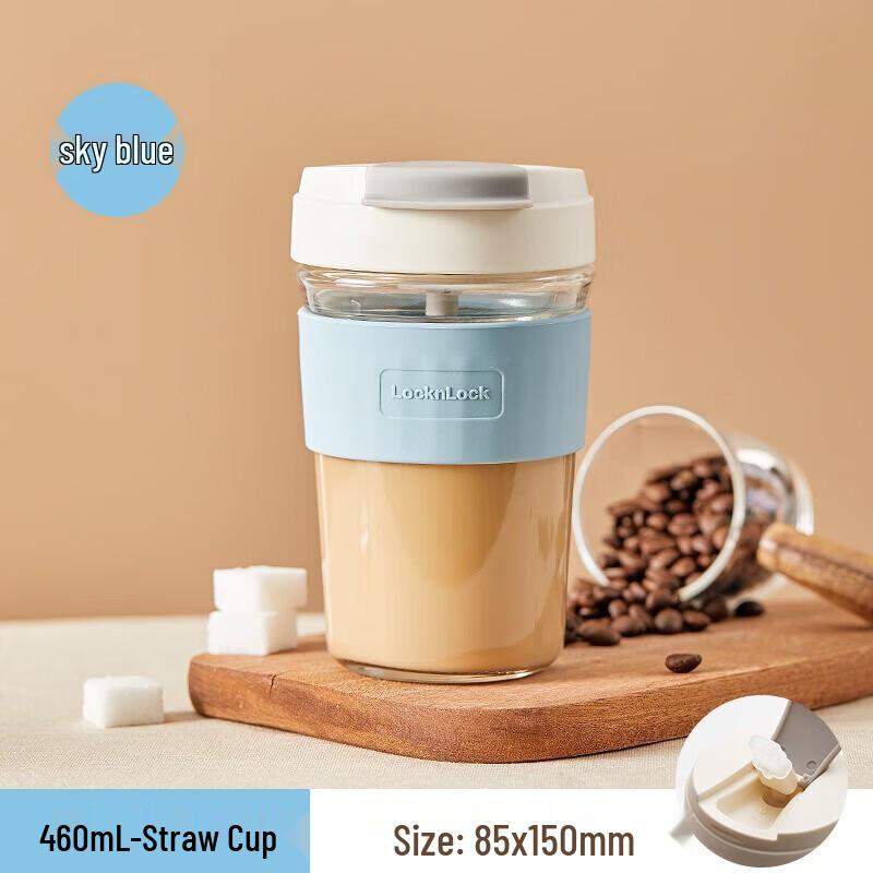 Lock&Lock Heat-Resistant Glass Cup with Silicone Sleeve