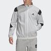 Adidas Свободная куртка на молнии с клетчатым узором Мужские куртки белые GL5689