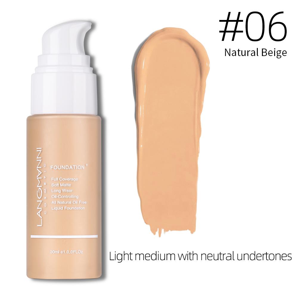 Matte Liquid Foundation Oil Control Concealer Beauty Waterproof Long-lasting Moisturizing Foundation