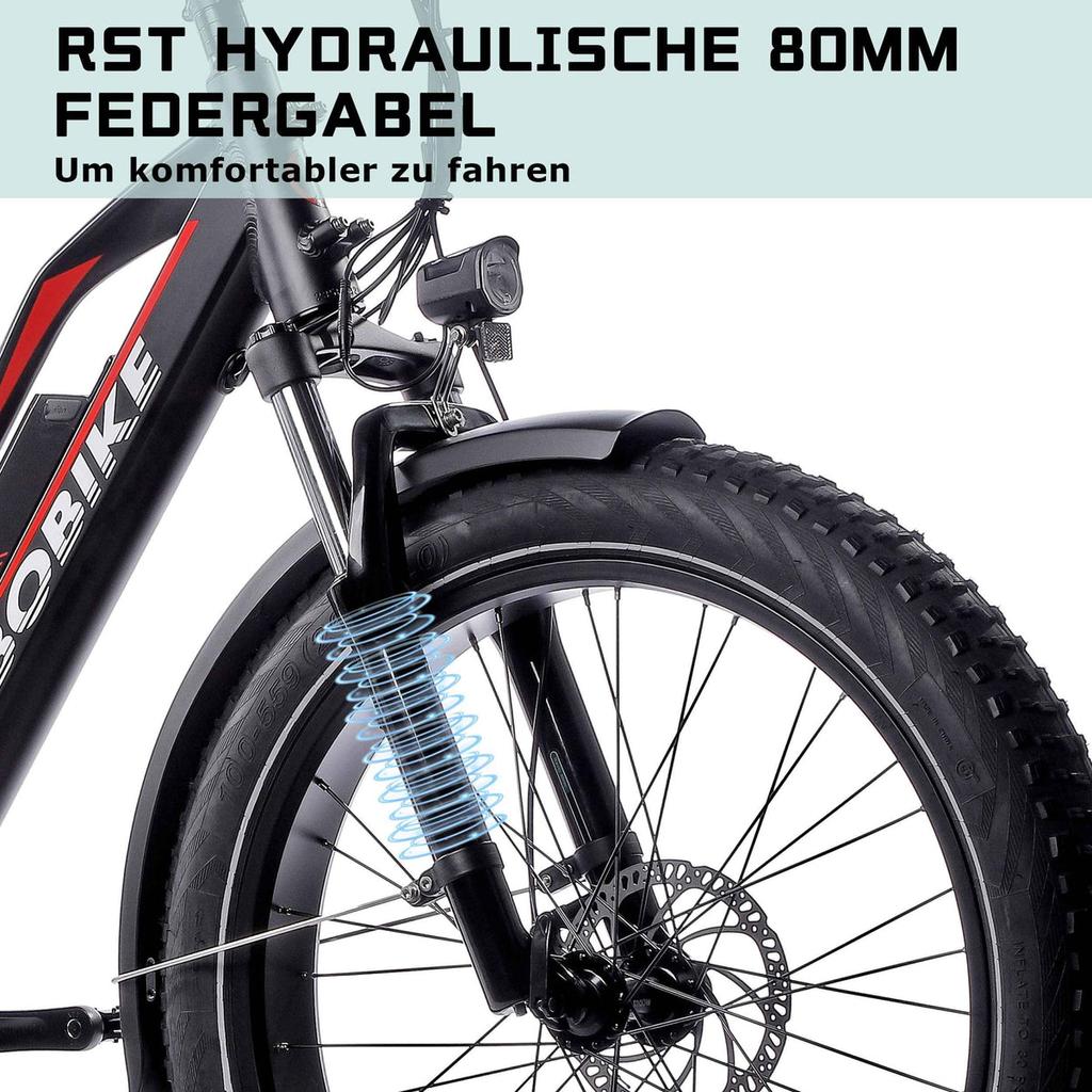 Электровелосипед JOBOBIKE Robin 26'' для взрослых 250 Вт мотор Bafang 48В13Ач