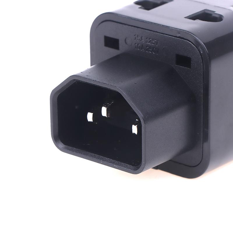 2-в-1 Адаптер питания IEC 320 C14 (вилка) на C13 (розетка) PDU/UPS C13 Универсальная розетка Специальный переходник Au/Us/Uk/Eu