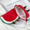 1 шт. Милый Креативный Мягкий Плюшевый Кошелек на Молнии Мультяшный Арбуз Органайзер для Мелочей Сумка для Альпинизма Рождественские Подарки