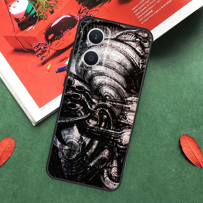 Чехол Hr Giger Li II для OPPO Reno 5Z 4Z 2Z 8T 4 5 6 8 7 Lite 10 Pro OPPO Find X6 Pro X2 X3 X5 Lite