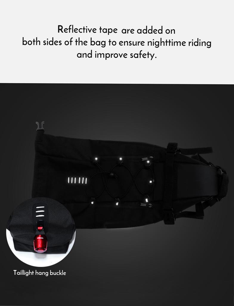 Bike Saddle Bag 3 10L Large capacity Mountain Road MTB Bicycle Bike Cycle Tail bag Storage Pack Bicycle Under Seat Bag