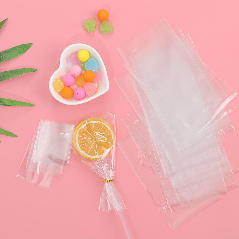 Opp Plastic Party Supply Cellophane Lollipop Pouch Candy Bag Sweets Pocket Cookie Packaging