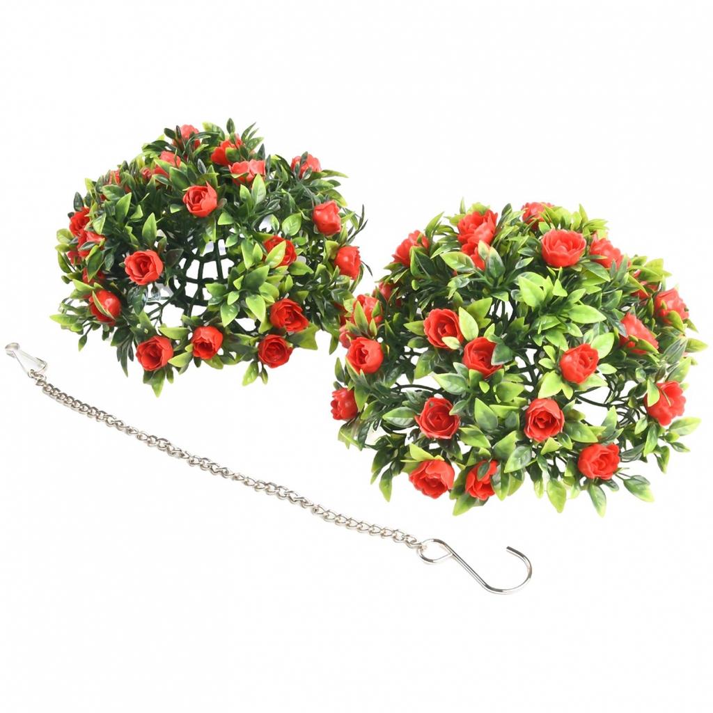 Grass Ball Rose Flower Balls Stage Topiary Hanging