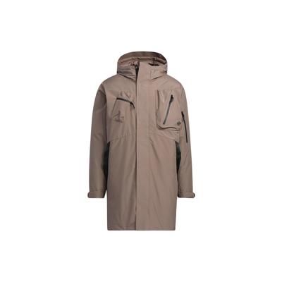 Originals Utility Down Long Hooded Jacket Мужская верхняя одежда Коричневый HS9470