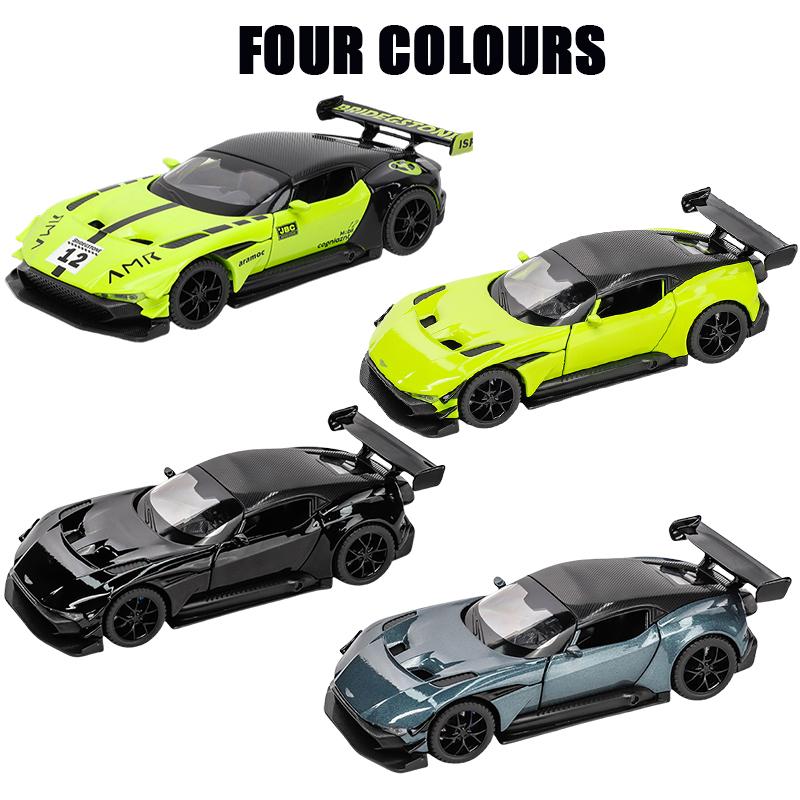 1/32 масштаб Aston Martin VULCAN имитационная модель автомобиля литые металлические игрушечные машинки украшения из сплава звук свет металлический человек Aston Boy детский подарок