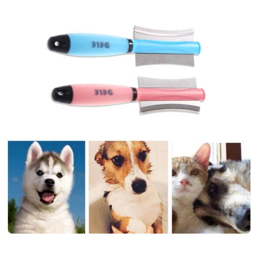 Silicone Double-Sided Cat Grooming Tool Double-Sided Cat Deshedding Brush Grooming