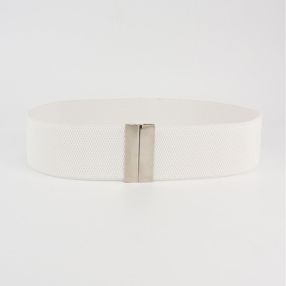 Solid Color Stretch Cinch Waistband Wide Waist Belt New Corset Belt  Down Coat