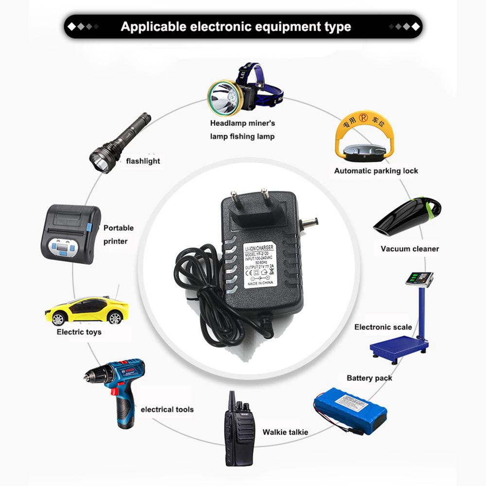 4.2V 8.4V 12.6V 16.8V 21V 2A DC 5.5mm Или 3.5mm Адаптер Питания Li-ion Красный Зарядное Устройство Для 1 2 3 4 5 Струн Литий-ионного Аккумулятора Зарядное Устройство