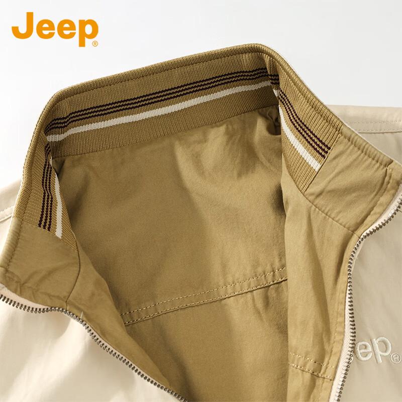 Jeep Мужская двусторонняя повседневная куртка со стойкой (2025 Осень/Зима)
