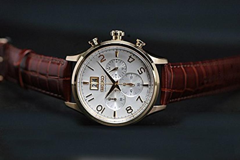 [Seiko] SEIKO Classic 100m Водонепроницаемый хронограф с большой датой SPC088P1 Мужские часы [Товар]