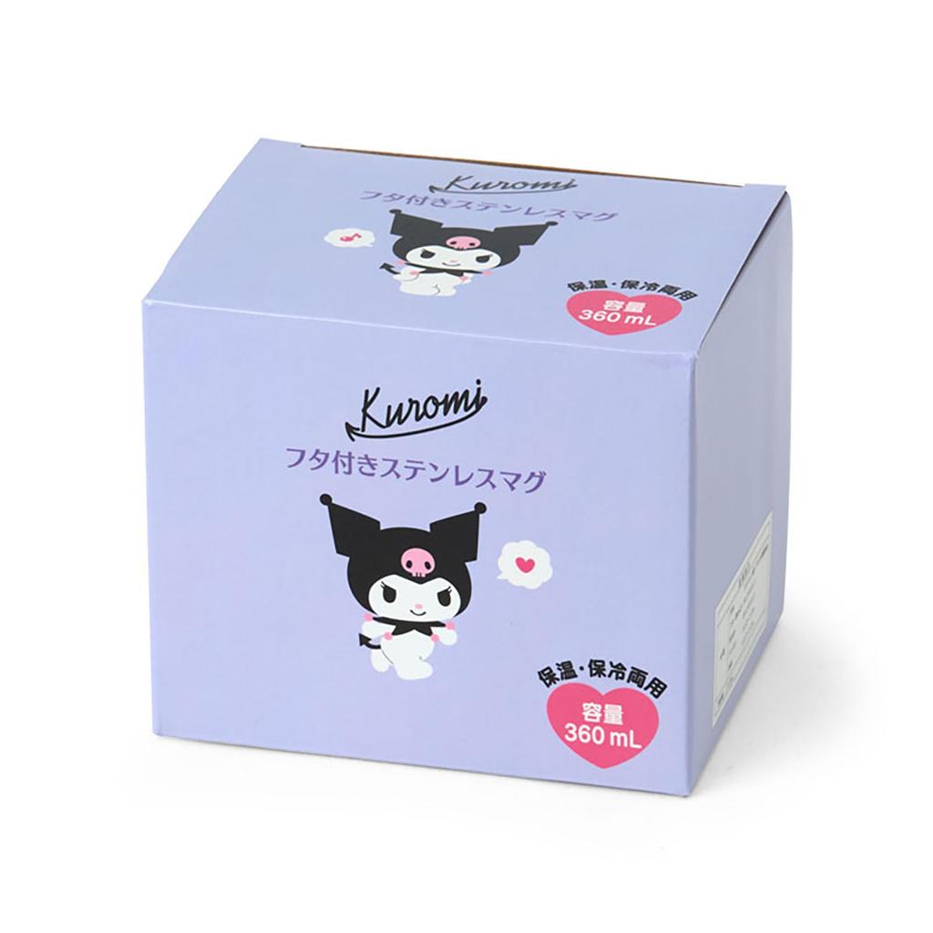Sanrio Stainless Steel Mug with Lid Kuromi Stainless steel resin Lid Polypropylene Gasket Silicone rubber Keeps drinks hot or cold 360ml 297020