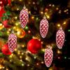 5 Pieces Christmas Tree Pinecones Ornaments Pine Cone Baubles Xmas