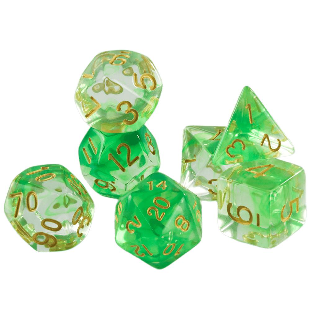 7шт/набор многогранных игральных костей с эффектом туманности D4-D20 для RPG DNDGame, игральные кости для настольной игры, набор игральных костей DND