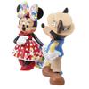 Enesco Disney Showcase Botanical Mickey and Minnie Mouse Holding Hands Figurine, 6.69 Inch, Multicolor