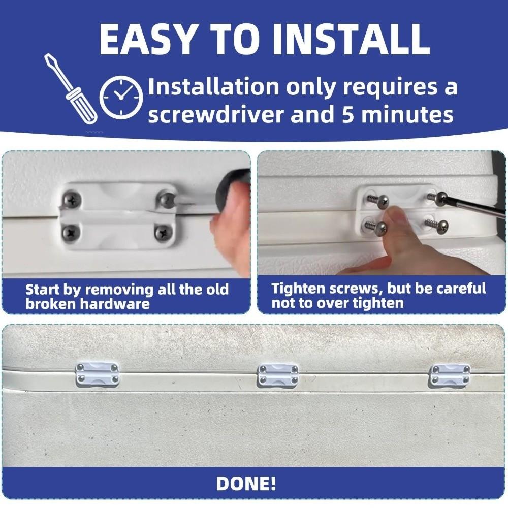 1 Set Metal Screws Included Cooler Hinge Kit Hinge and Latch Kit Rotomolded Coolers