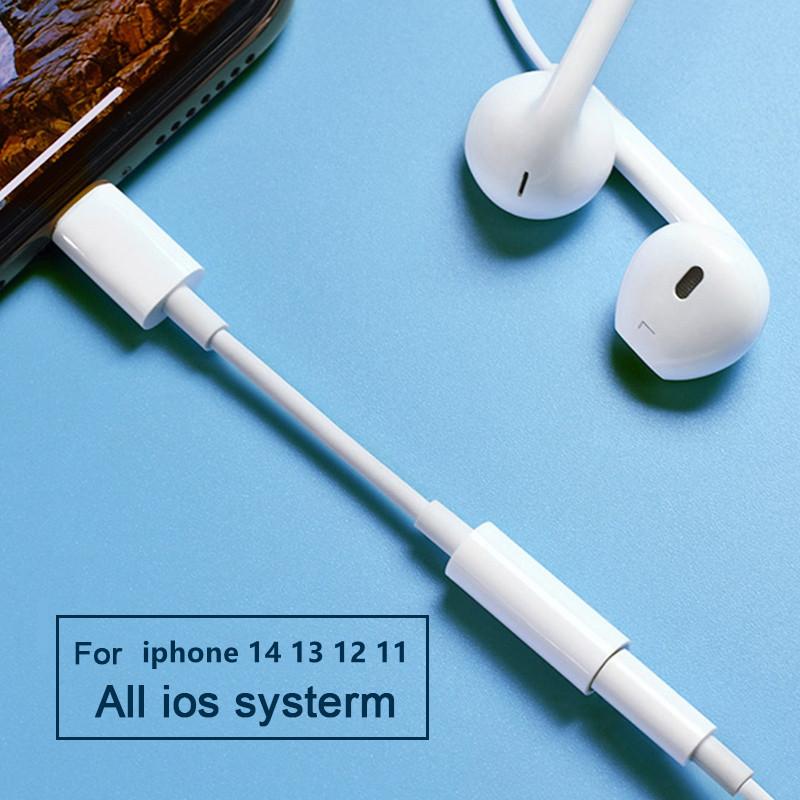 Адаптер для наушников для IPhone 14, 13, 12, 11 X 8, 7 Plus, Aux аудио разветвитель для освещения, адаптер 3,5 мм, кабель с разъемом для наушников