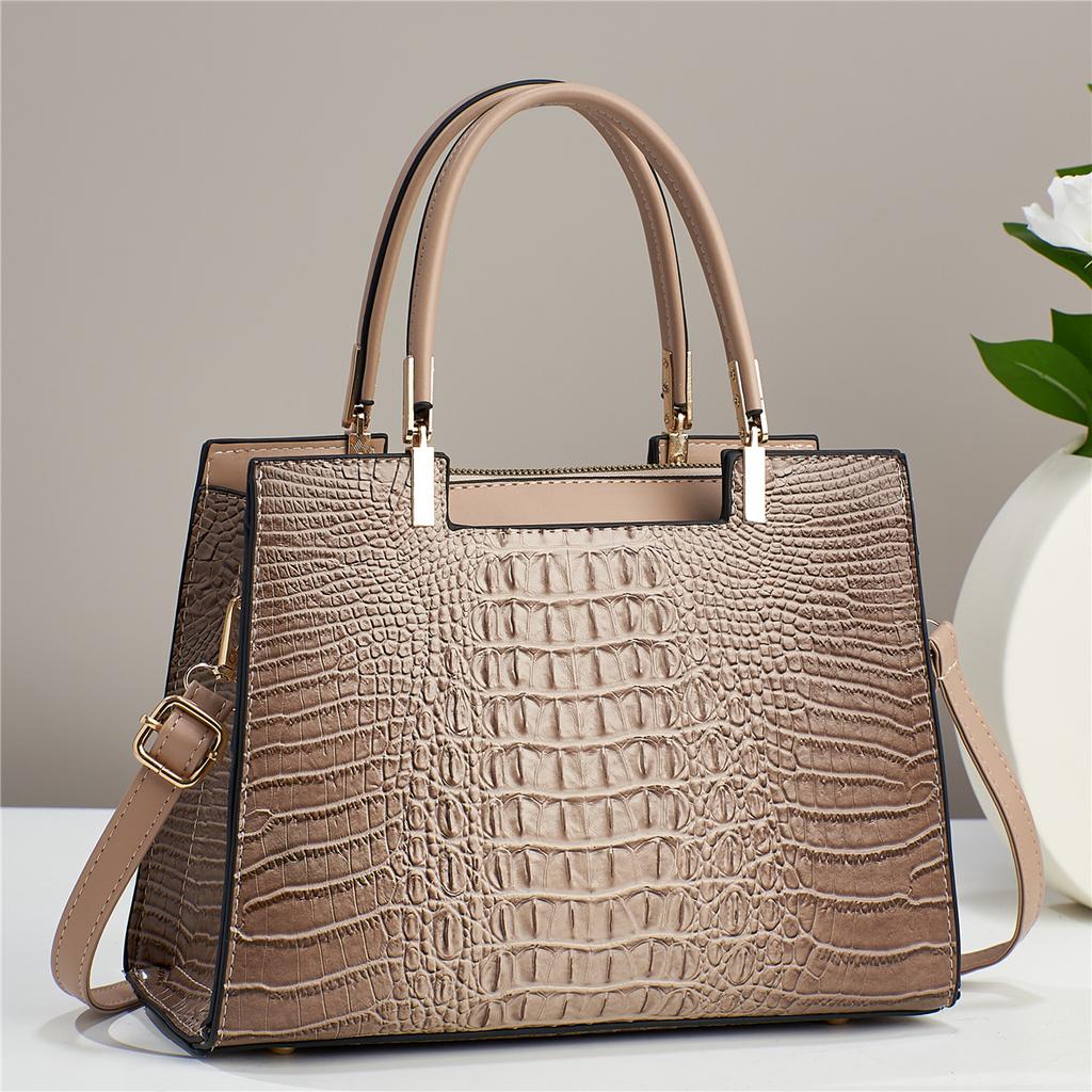 Women Handbag Shoulder Crocodile Pattern Handbag Large-capacity Women's Bag Shoulder Bag