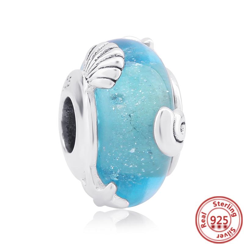 925 Silver Charms Bead Elephant Dolphin Shell Charm Bead Pendant Fits Bracelet Womens Jewelry Gifts