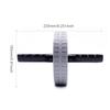 Abdominal Wheel Non-slip Abdominal Roller No Noise Abdominal Trainer Abdominal Exerciser Strengthen Muscle Exercise Equipment