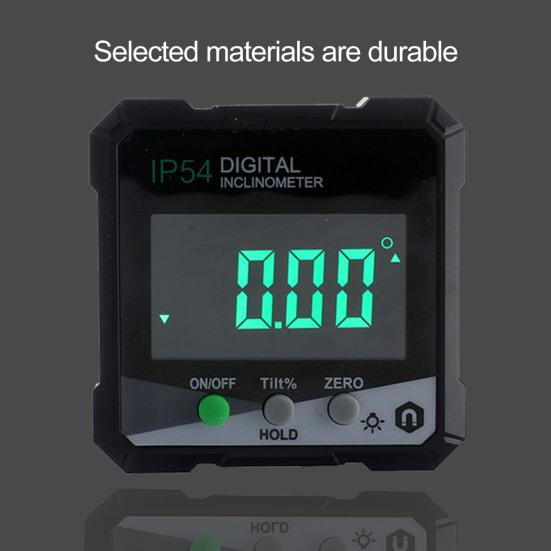 1 комплект, угловой транспортир, магнитный IP54, водонепроницаемый инклинометр с цифровым дисплеем и сумкой для хранения, аксессуары для дома
