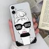 Для Samsung A07 A71 A53 A17 A37 A54 M36 F36 F56 Чехол для телефона Милый мальчик Девочка Этикетка Узор Прозрачный ТПУ Силикон Модный Чехол Для Samsung Бампер