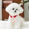 Puppy Full Printed Traction Suspender Dress Small Dog Bigbear Teddy Summer Outdoor Thin Pet Dog Dress