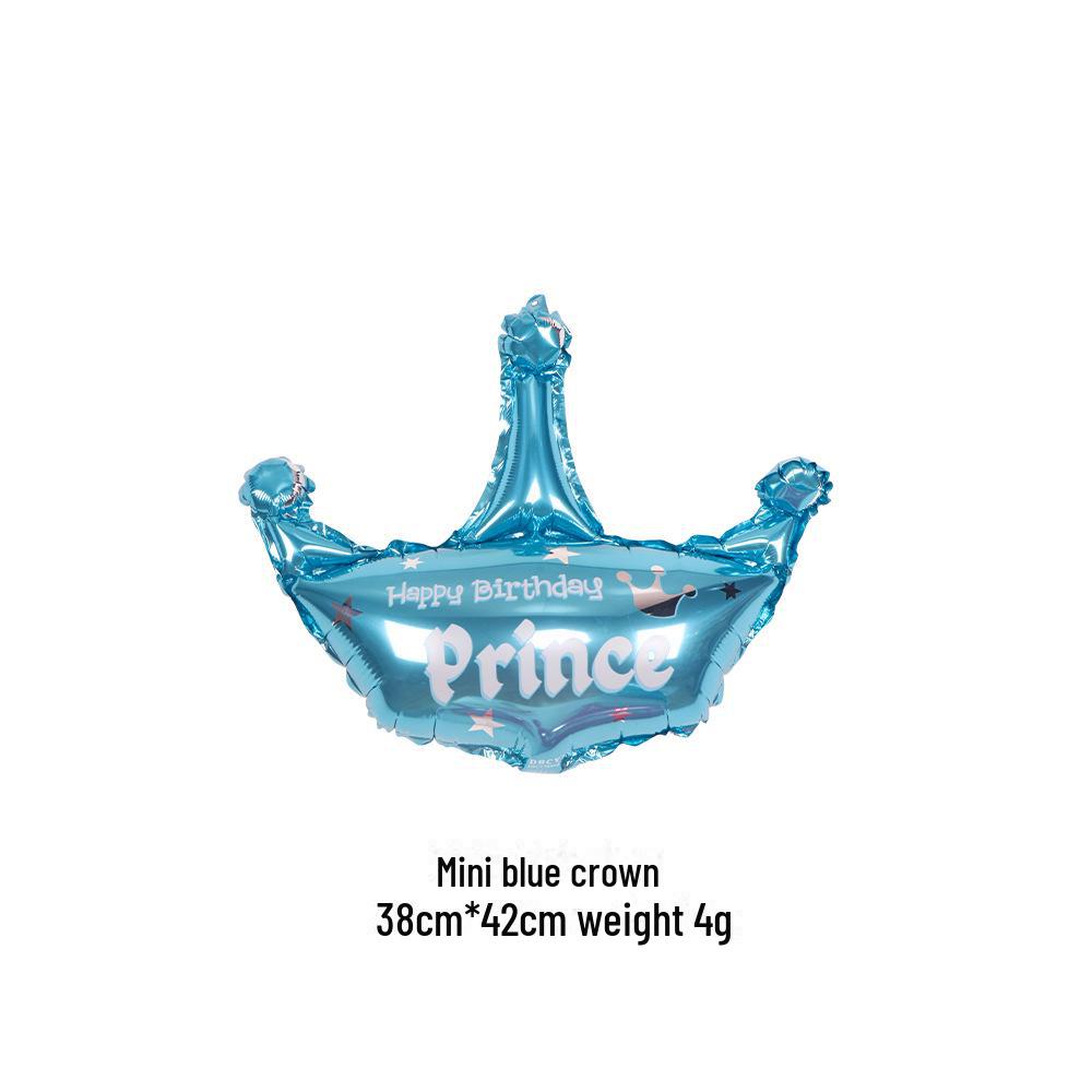 Набор воздушных шаров «Золотая корона» — большого, среднего и маленького размера для украшения дня рождения