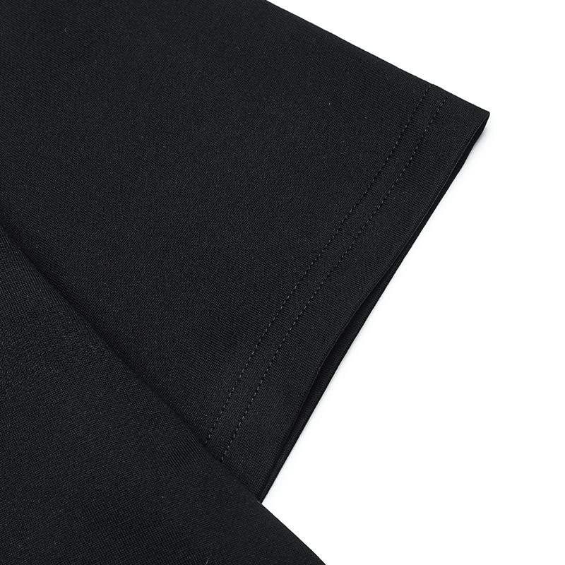 Fila Casual Comfortable Knitted Short Sleeve T-Shirt Men Tops Black F11M513102FBK