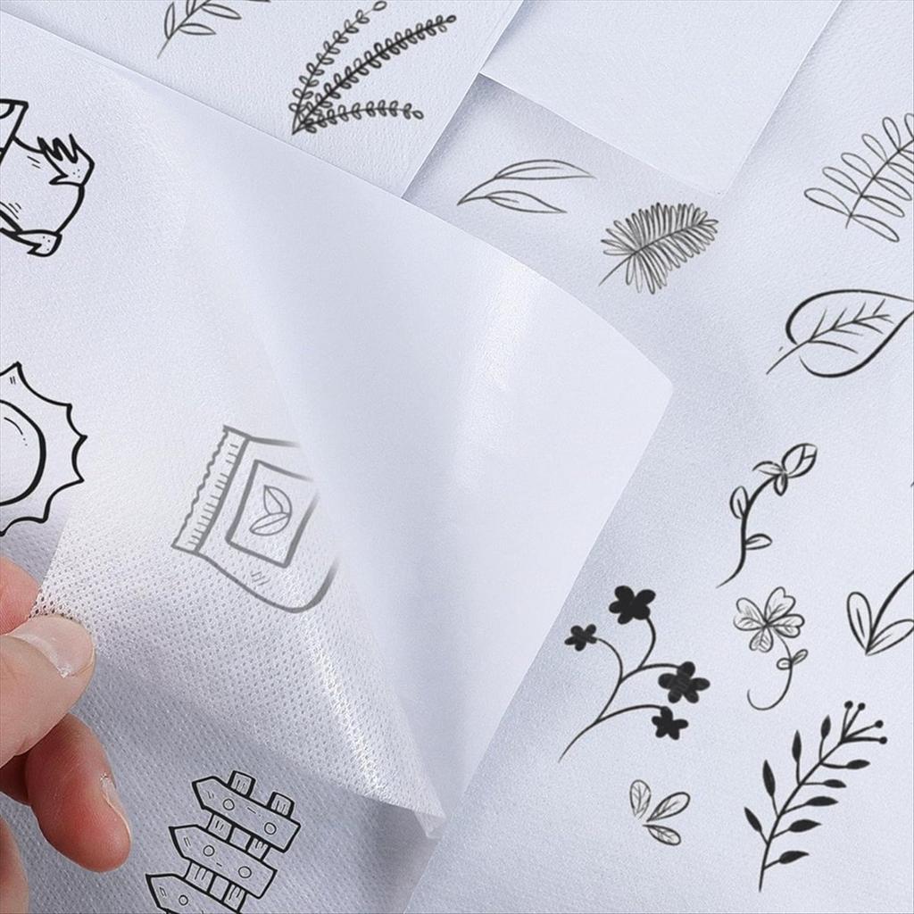Бумага BHBL Stick & Embroidery для вышивки Растворяемая трансферная бумага для вышивки для переноса узоров вышивки 5 шт.