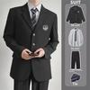 Trendy Men's Street-Style Casual Suit: Sleek Drop-Shoulder Jacket for Spring and Autumn